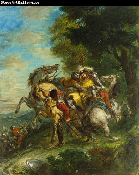 Eugene Delacroix Weislingen Captured by Goetz's Men